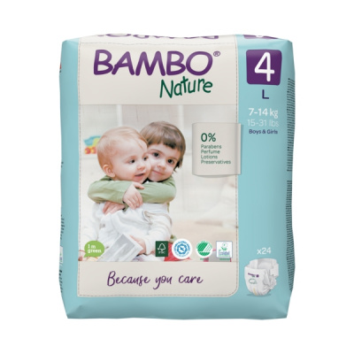 Эко-подгузники Bambo Nature 3 (4-8 кг), 52 шт купить оптом в Липецке