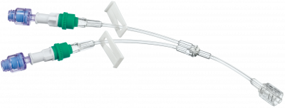 Удлинительная Y-линия с 2-мя коннекторами Сэйффлоу и возвратным клапаном 12 см купить оптом в Липецке