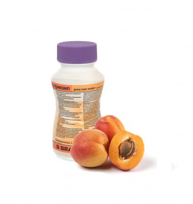 Нутрикомп Дринк Плюс Файбер с персиково-абрикосовым вкусом 200 мл. в пластиковой бутылке купить оптом в Липецке