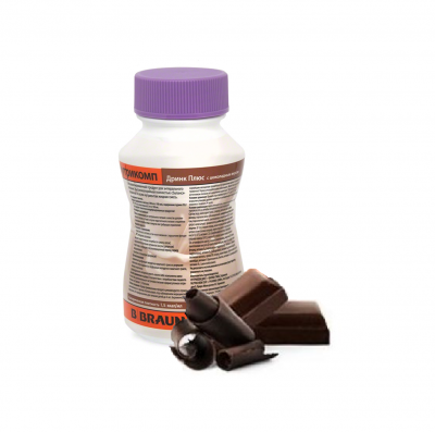 Нутрикомп Дринк Плюс шоколадный 200 мл. в пластиковой бутылке купить оптом в Липецке